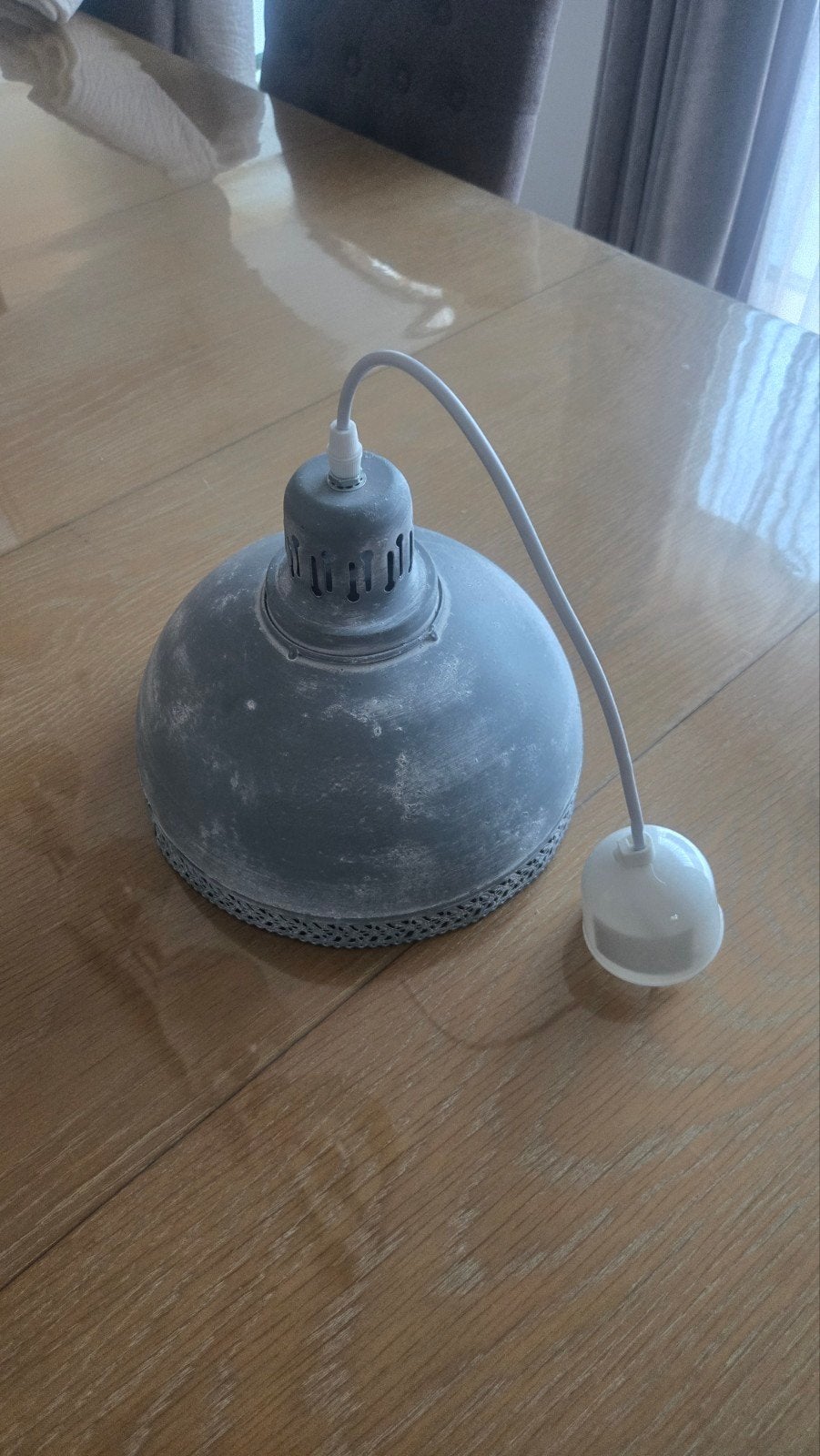 hanglamp clayre&eef grijs, Huis en Inrichting, Ophalen, E27 (groot), Metaal, Landelijk
