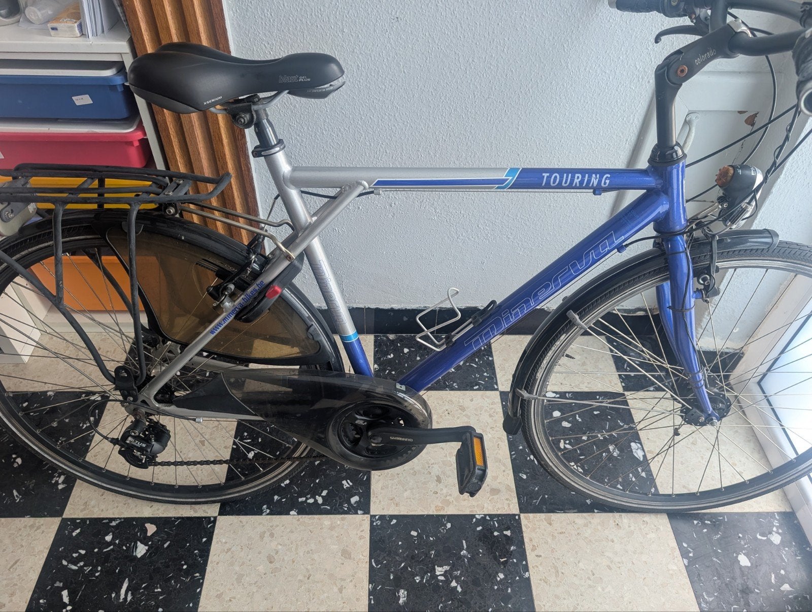 vélo Minerva touring vintage, Vélos & Vélomoteurs, Autres marques, Frein sur jante, Enlèvement ou Envoi, Moins de 10 vitesses