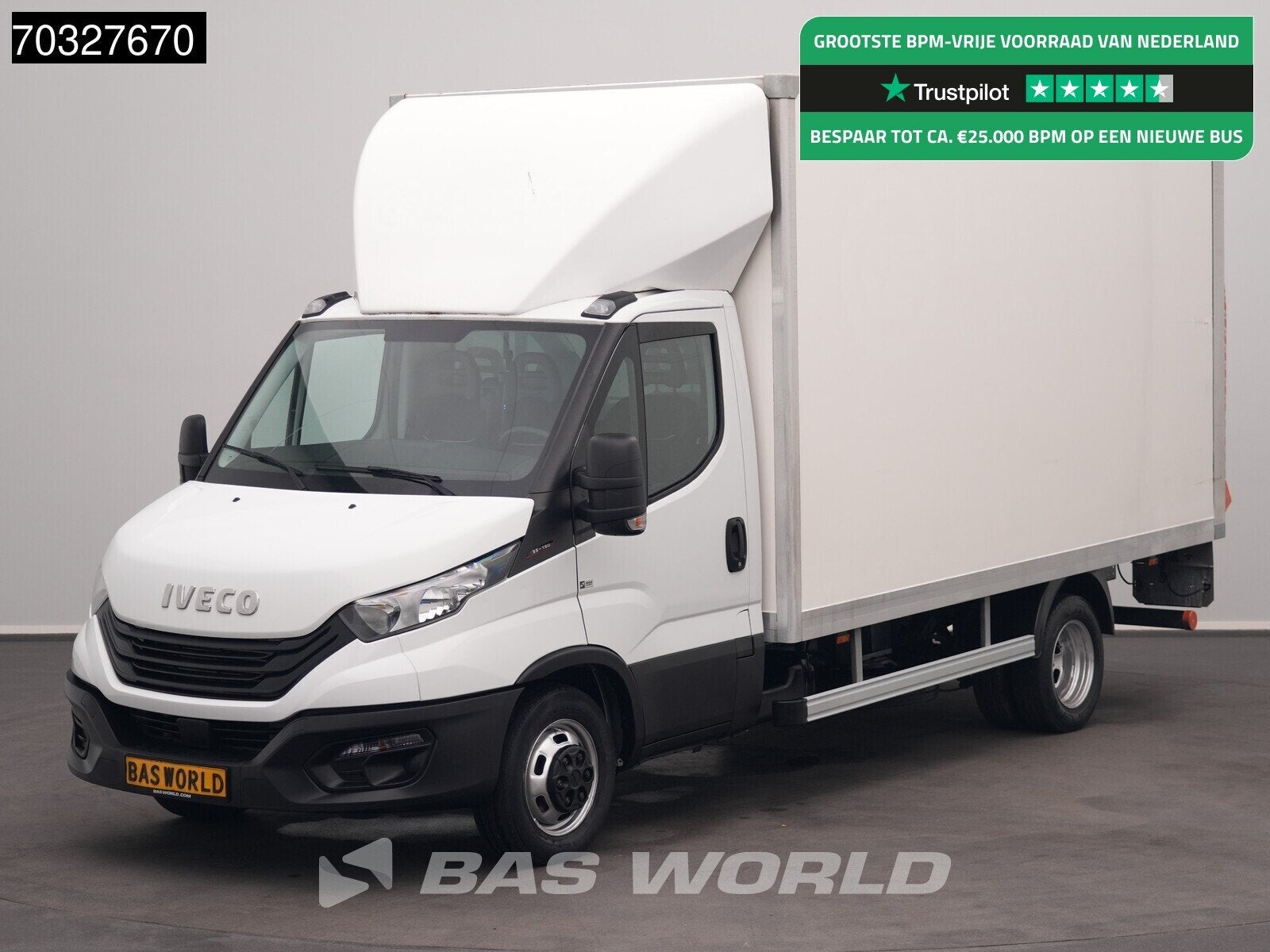 Iveco Daily 35C16 3.0L Laadklep Dubbellucht Bakwagen Airco C, Auto's, Bestelwagens en Lichte vracht, Stof, Gebruikt, Euro 6, 4 cilinders