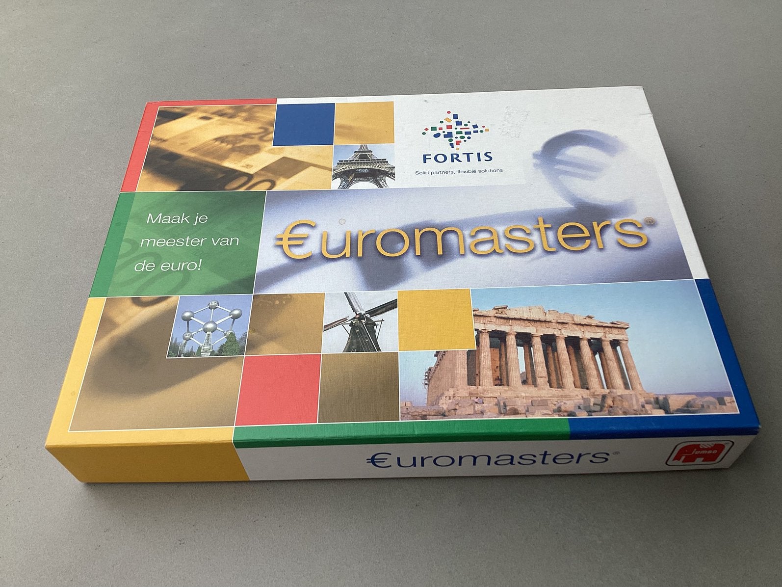 Euromasters borspel (Jumbo / Fortis), Hobby en Vrije tijd, Gezelschapsspellen | Bordspellen, Drie of vier spelers, Ophalen, Zo goed als nieuw