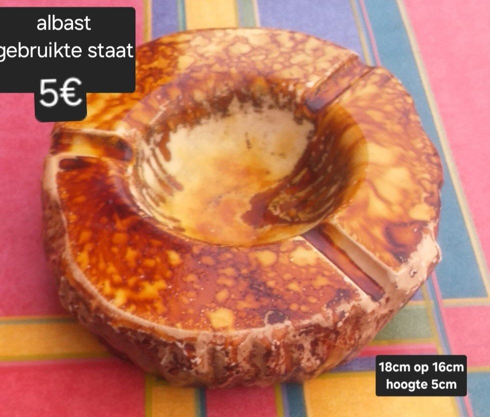 Albast asbak, Verzamelen, Ophalen of Verzenden, Asbak