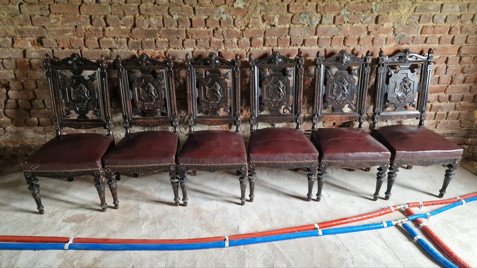 6 chaises anciennes, Maison & Meubles, Enlèvement
