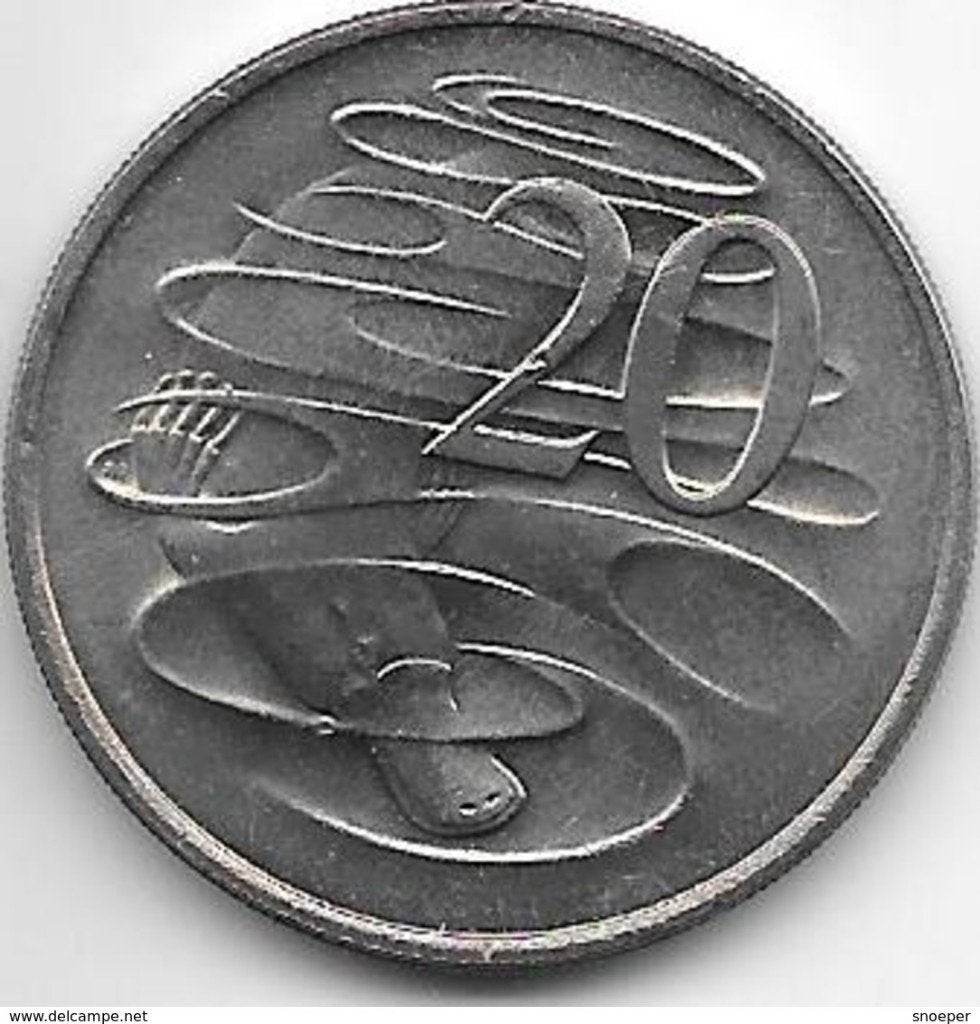 australia 20 cents 1982 km 66 xf+!!, Timbres & Monnaies, Monnaies | Amérique, Envoi, Amérique du Sud, Monnaie en vrac