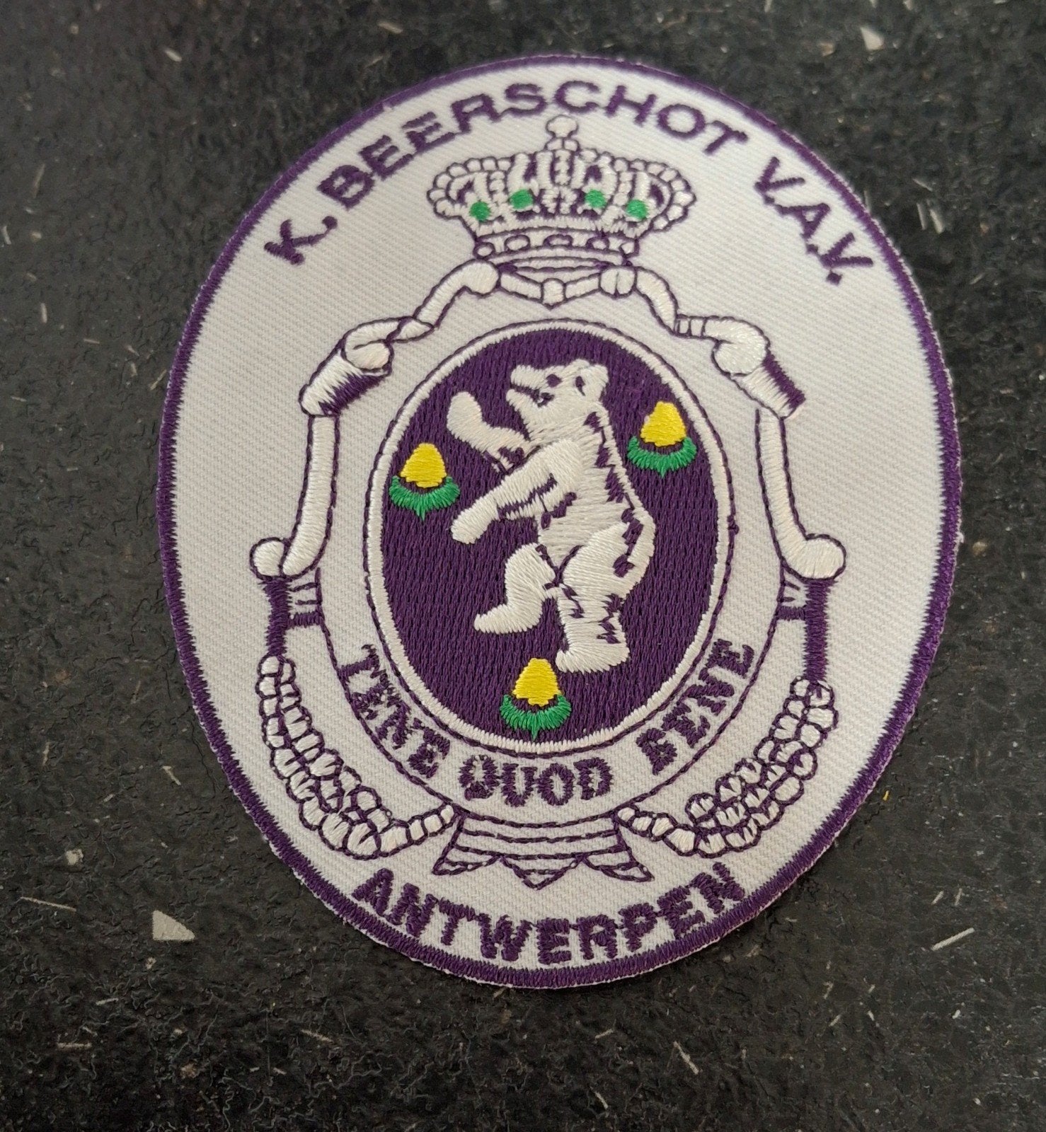 vintage naaibadge voetbal K. Beerschot VAV Antwerpen, Verzamelen, Ophalen of Verzenden, Zo goed als nieuw, Overige typen