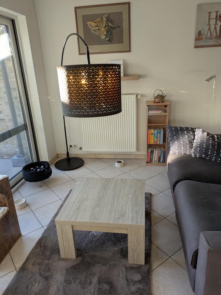 Design vloer(boog)lamp, Huis en Inrichting, Ophalen, Zo goed als nieuw, Metaal