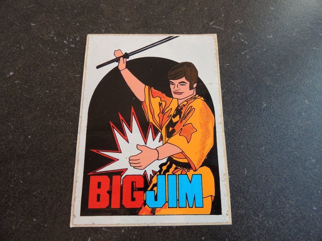 Big Jim speelgoed sticker, Envoi