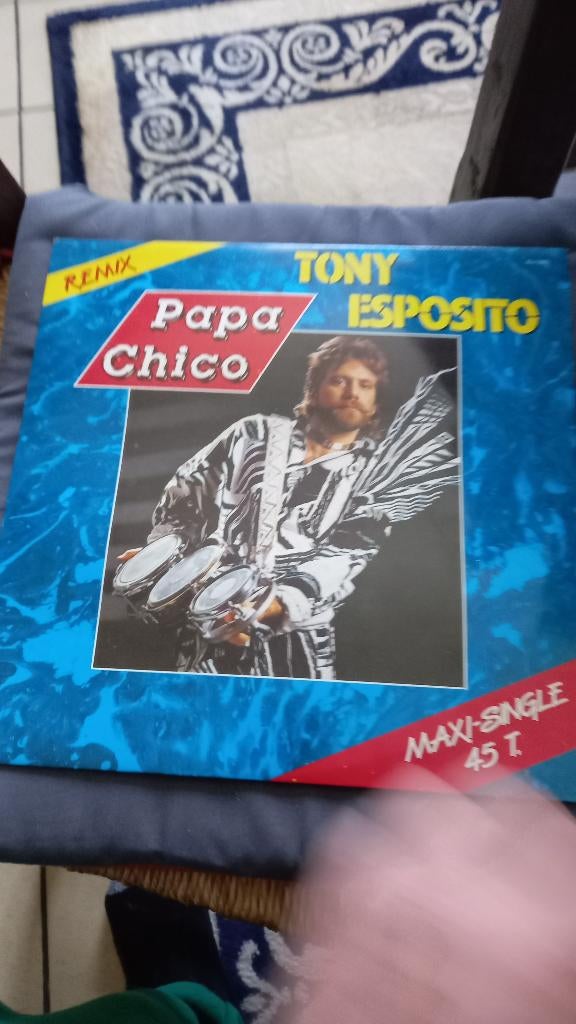 vinyl (maxi 45T) tony esposito "papa chico", Enlèvement, Comme neuf
