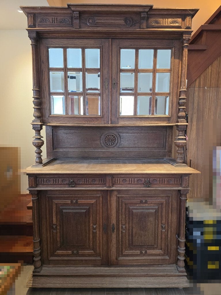 Antiek eikenhouten buffetkast, Huis en Inrichting, Kasten | Buffetkasten, Eikenhout, Ophalen