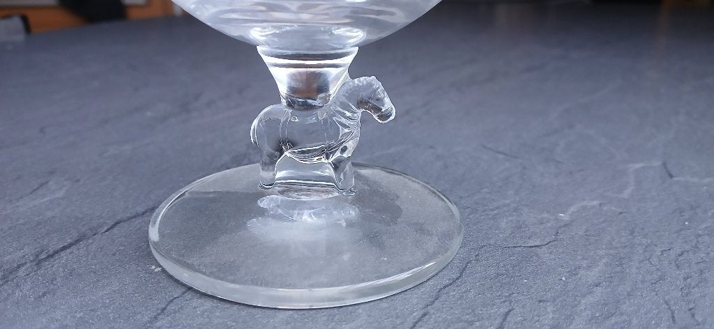 Glas palm ..paardje aan de voet, Verzamelen, Ophalen of Verzenden