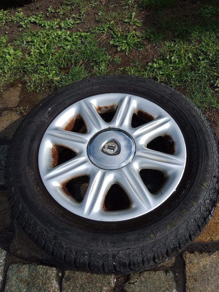 4 velgen voor mercedes +  4 velgen voor lancia lybra, Auto-onderdelen, Banden en Velgen, Ophalen, Gebruikt, 15 inch, Velg(en)