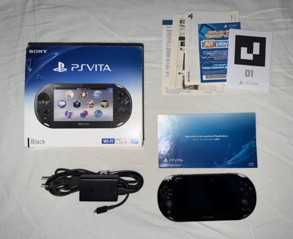 PS Vita Slim, Games en Spelcomputers, Ophalen of Verzenden, Nieuw, Zwart, Met camera