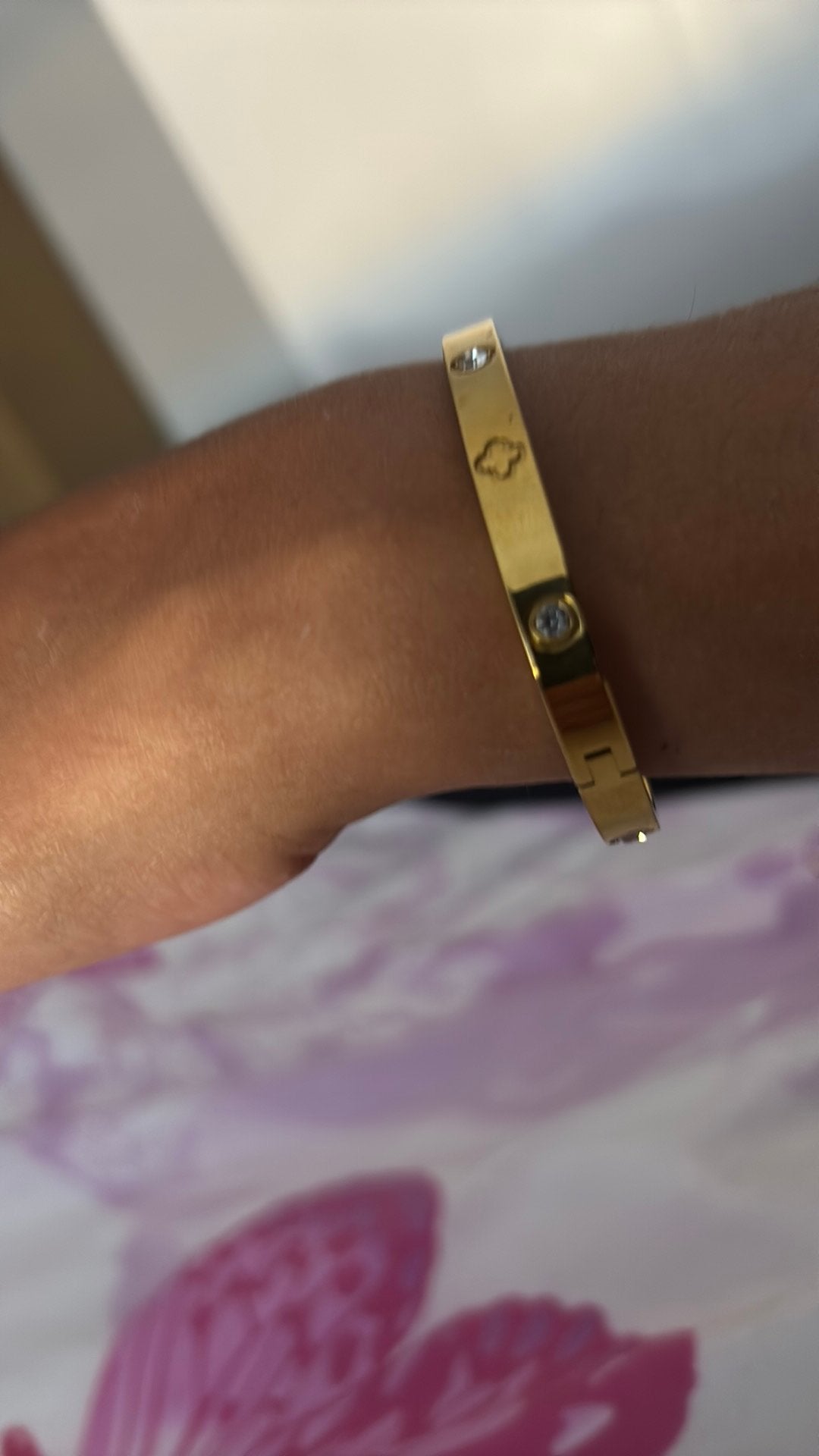 Aremband, Bijoux, Sacs & Beauté, Bracelets, Comme neuf, Jaune, Enlèvement ou Envoi, Avec cristal