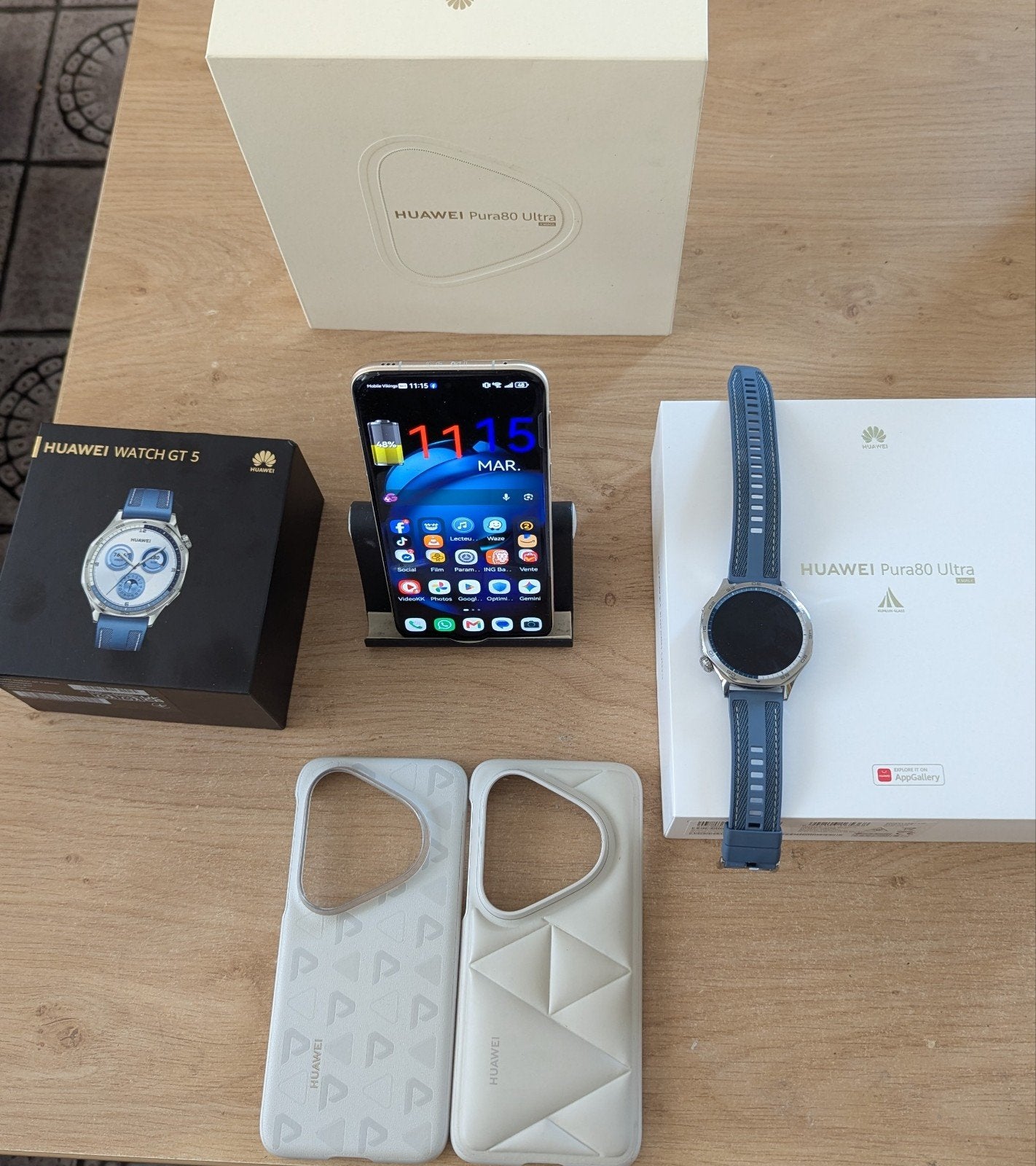 Échange combo Huawei pura 80 ultra + Huawei watch gt 5 46mm, Télécoms, Téléphonie mobile | Marques Autre, Enlèvement