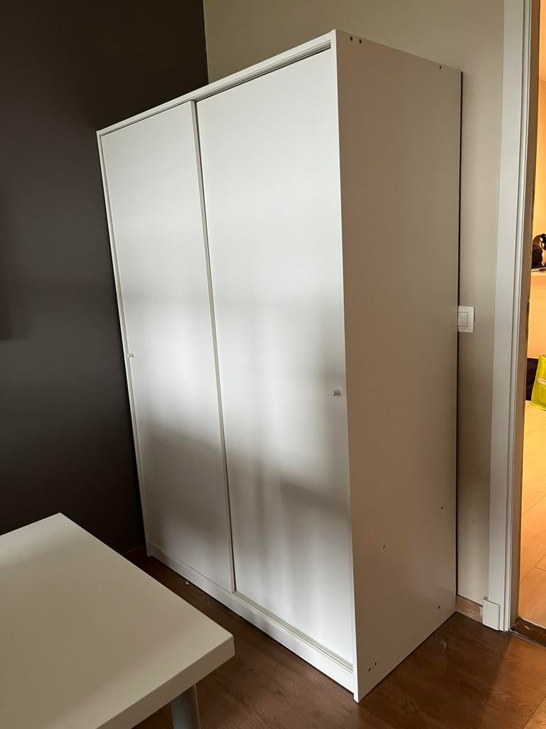Kleerkast Ikea Kleppstad, Huis en Inrichting, Kasten | Kleerkasten, Ophalen, Gebruikt, Overige houtsoorten