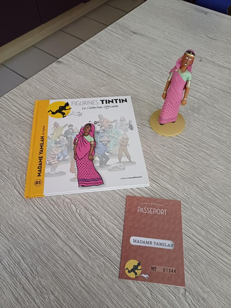 Yamilah figuur nummer 85 Moulinsart officiële collectie, Ophalen of Verzenden, Kuifje, Zo goed als nieuw, Beeldje of Figuurtje
