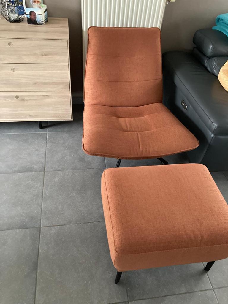 Relaxzetel 1 pers, Huis en Inrichting, Fauteuils, Ophalen, Gebruikt, Stof