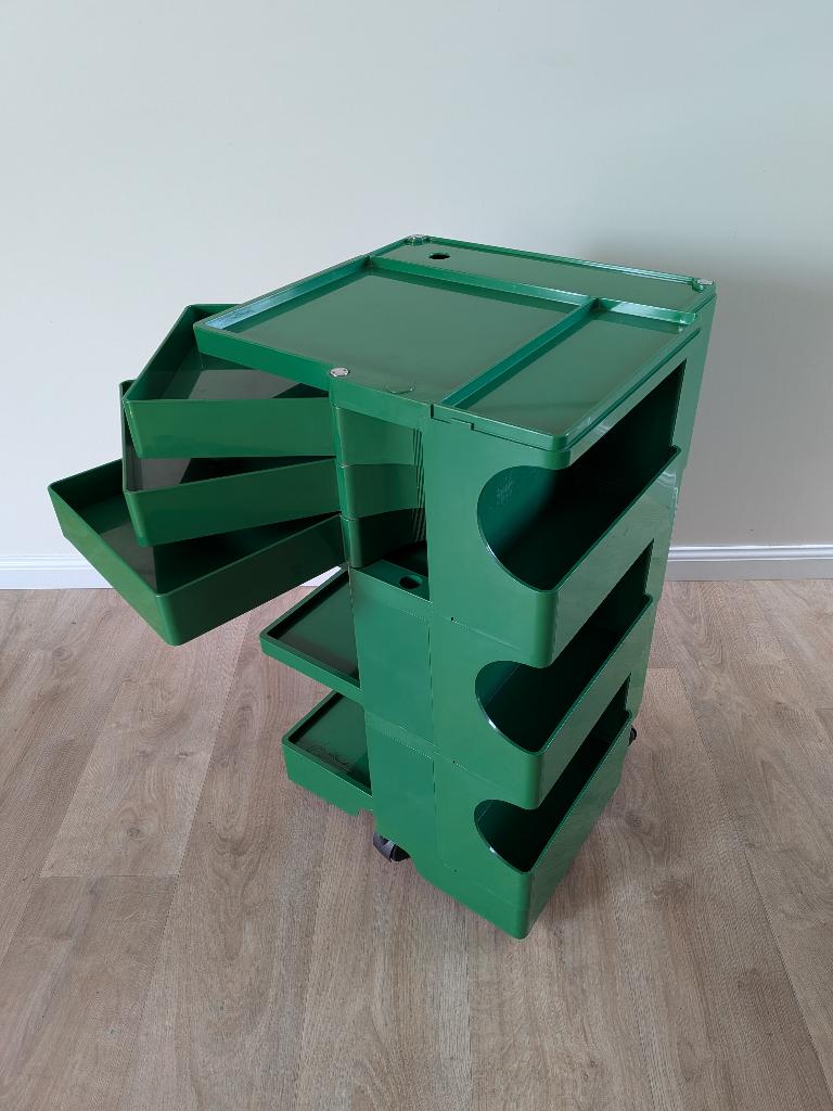 Chariot Boby vert vintage Joe Colombo Bieffeplast années 70, Enlèvement