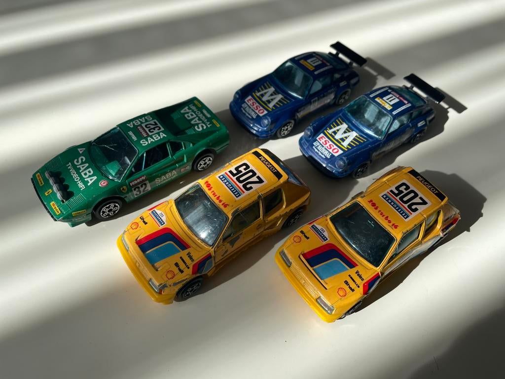 5x modelauto - 1:43 - Burago, Ophalen, Gebruikt, Auto, Overige merken