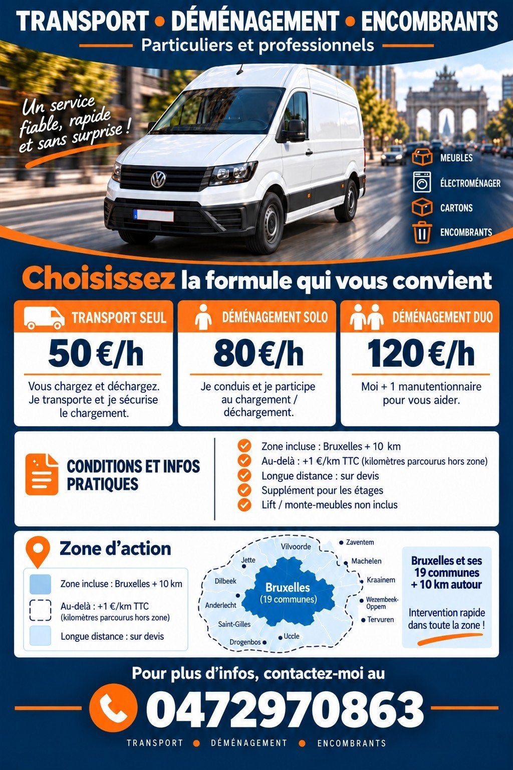 camionnette à louer avec chauffeur, Services & Professionnels