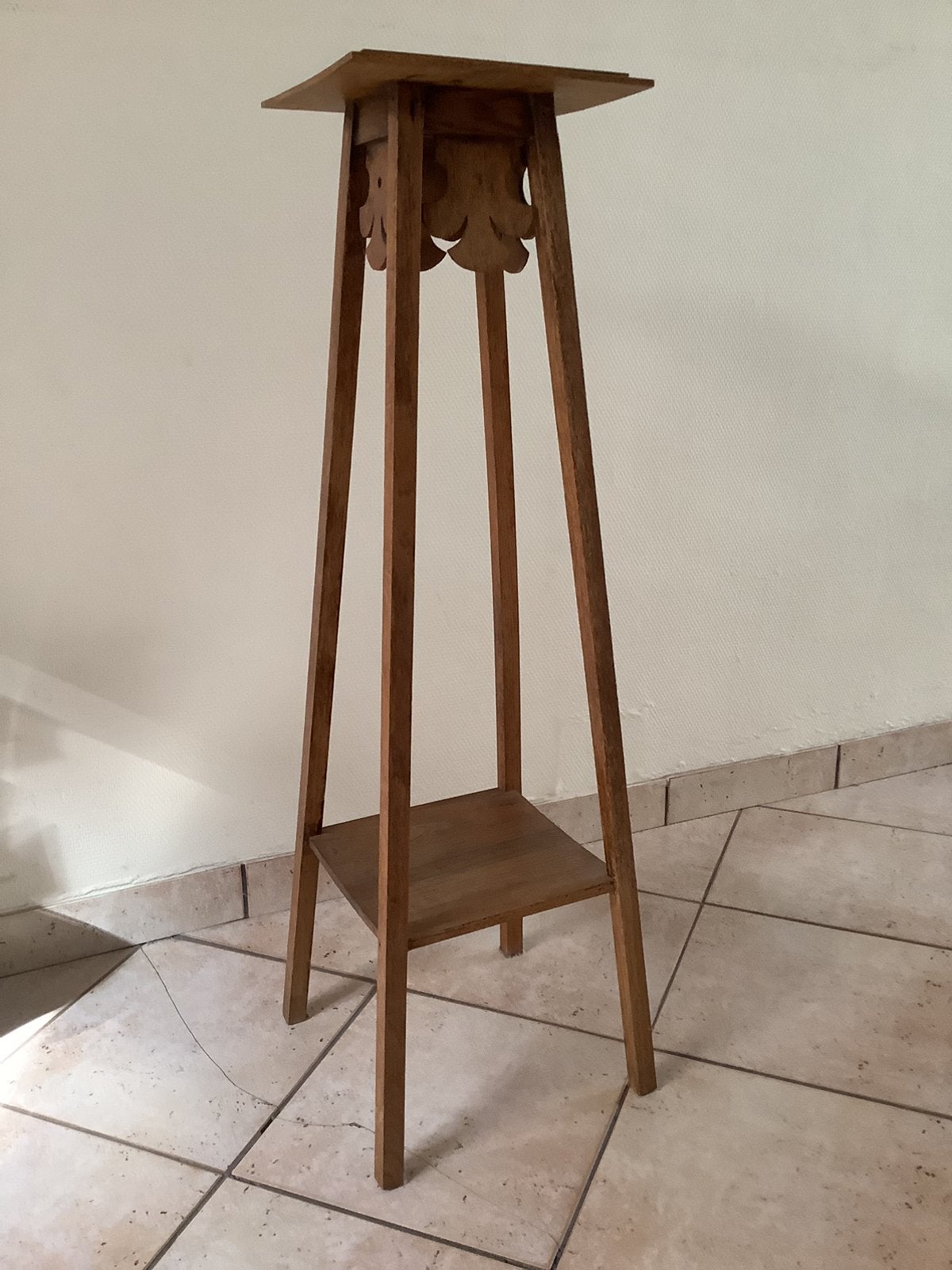 Houten pied de stalle, Ophalen, Gebruikt
