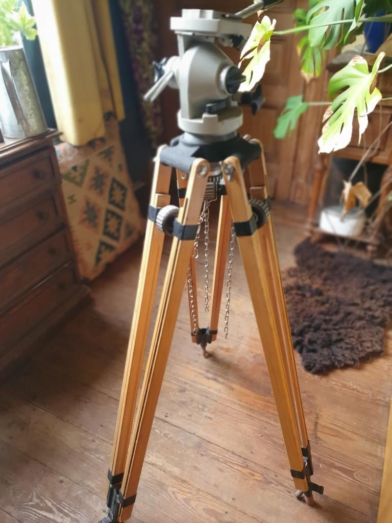 Linhof houten statief met pan/tilt kop, Ophalen of Verzenden