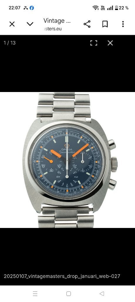 Montre chrono Omega seamaster cal 861, Enlèvement, Omega