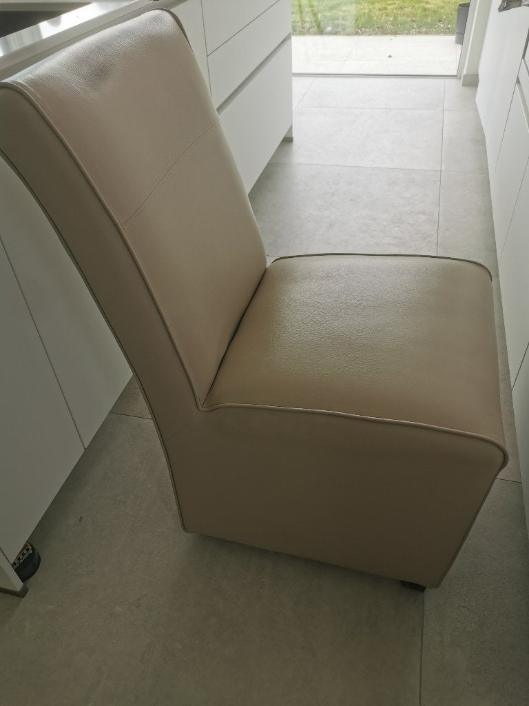 Chaise de salle à manger taupe, Autres couleurs, Comme neuf, Enlèvement, Cinq, Six Chaises ou plus