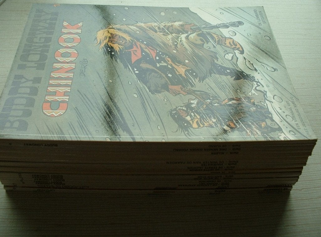 complete strip reeks buddy longway 1-20, Boeken, Complete serie of reeks, Ophalen of Verzenden, Zo goed als nieuw, Derib.