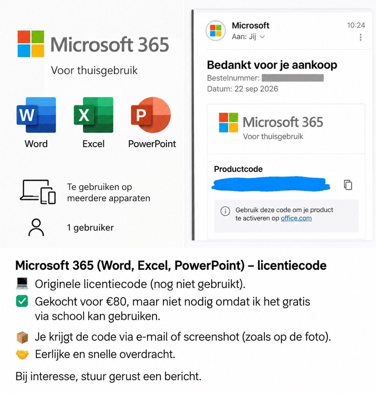 Package Microsoft Word, Excel et PowerPoint, Tickets & Billets