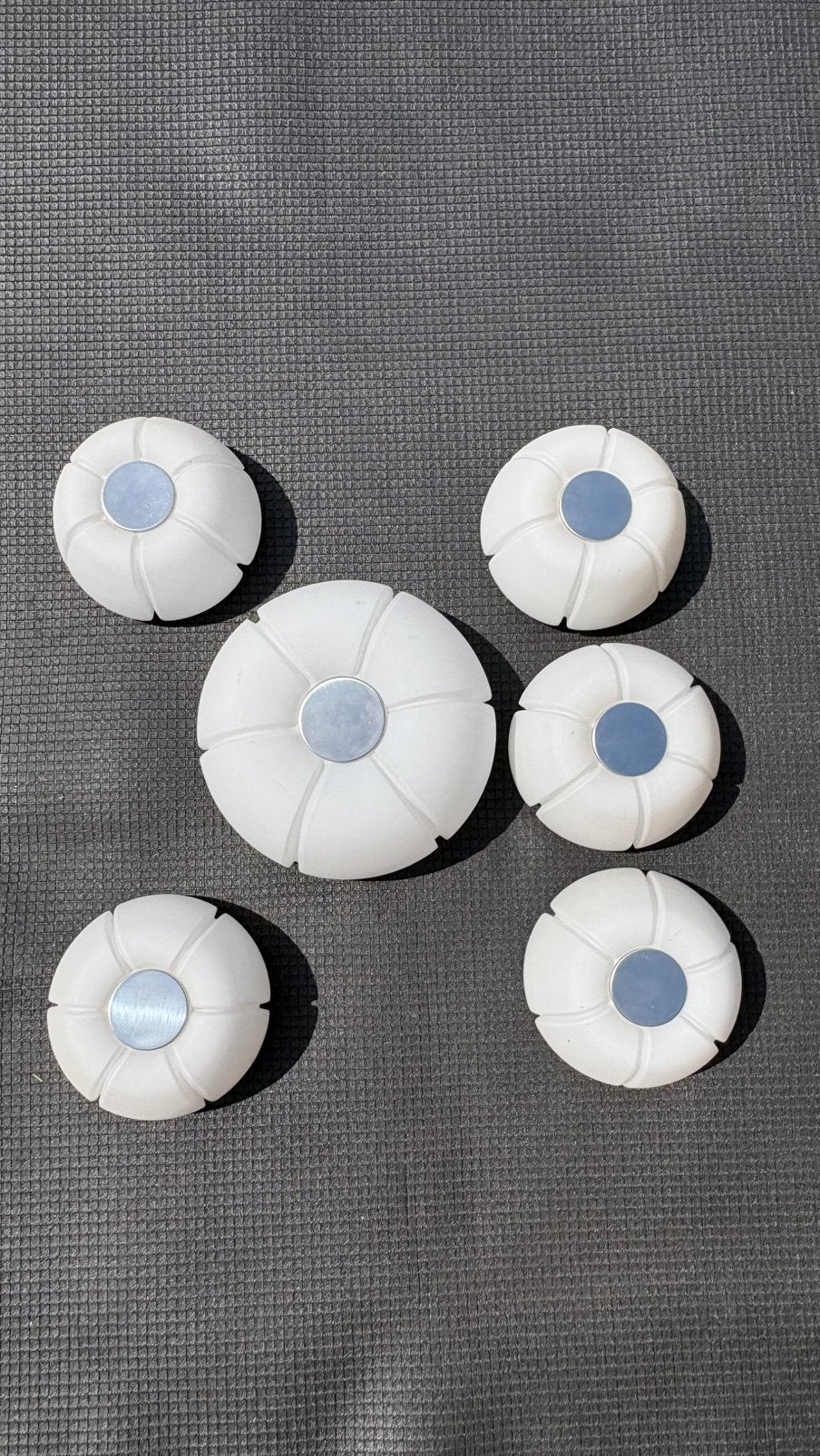 6X Bloemvormige lampen van Glashütte Limburg, jaren ‘70, Antiek en Kunst, Ophalen