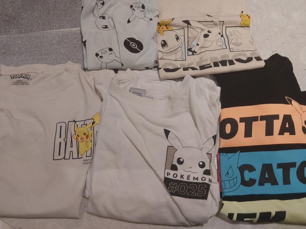 Pokemon t-shirts, Ophalen