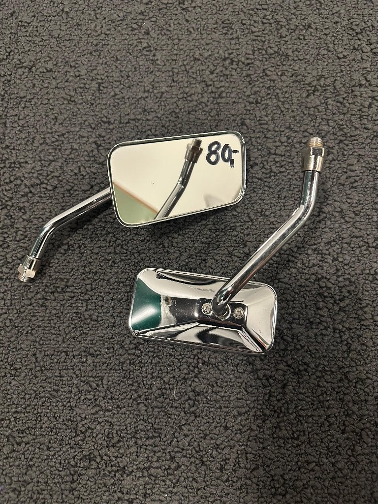 Rectangular Chrome Motorcycle Mirrors, Enlèvement ou Envoi, Neuf