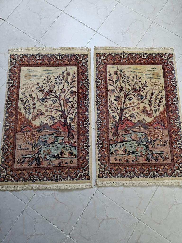 2 PERZISCHE TAPIJTJES TE KOOP, Antiek en Kunst, Ophalen