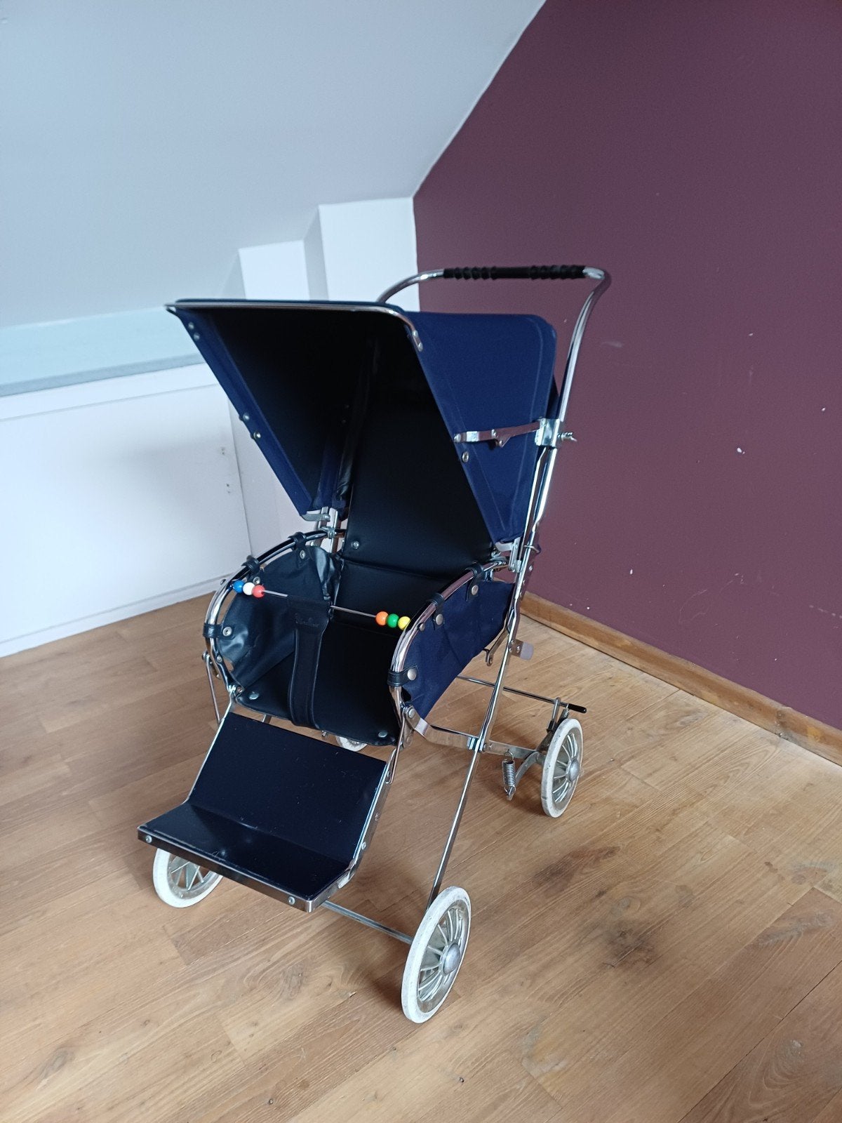 Vintage kinderwagen Silvercross jaren 70, Kinderen en Baby's, Ophalen, Kinderwagen