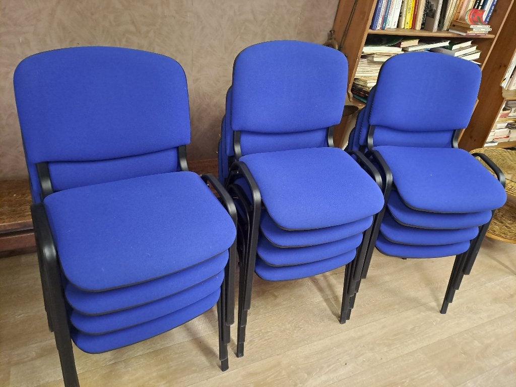 chaises, Maison & Meubles, Enlèvement, Comme neuf, Bleu, Chaise de bureau