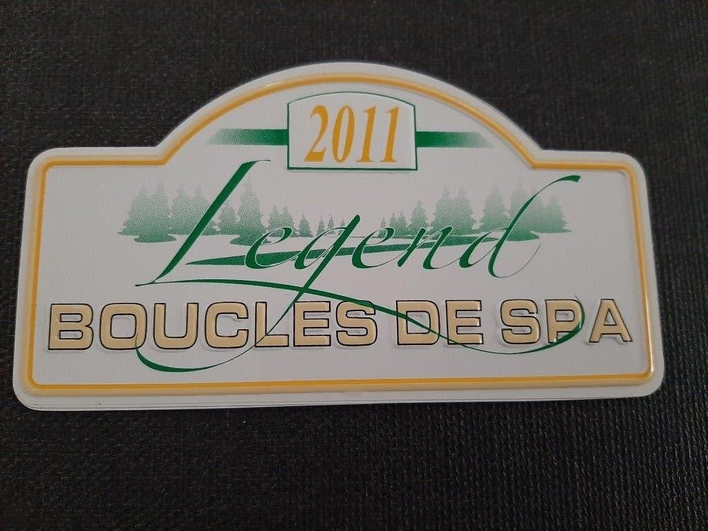 blikken rallyschild Boucles De Spa 2011, Verzamelen, Blikken, Nieuw, Ophalen