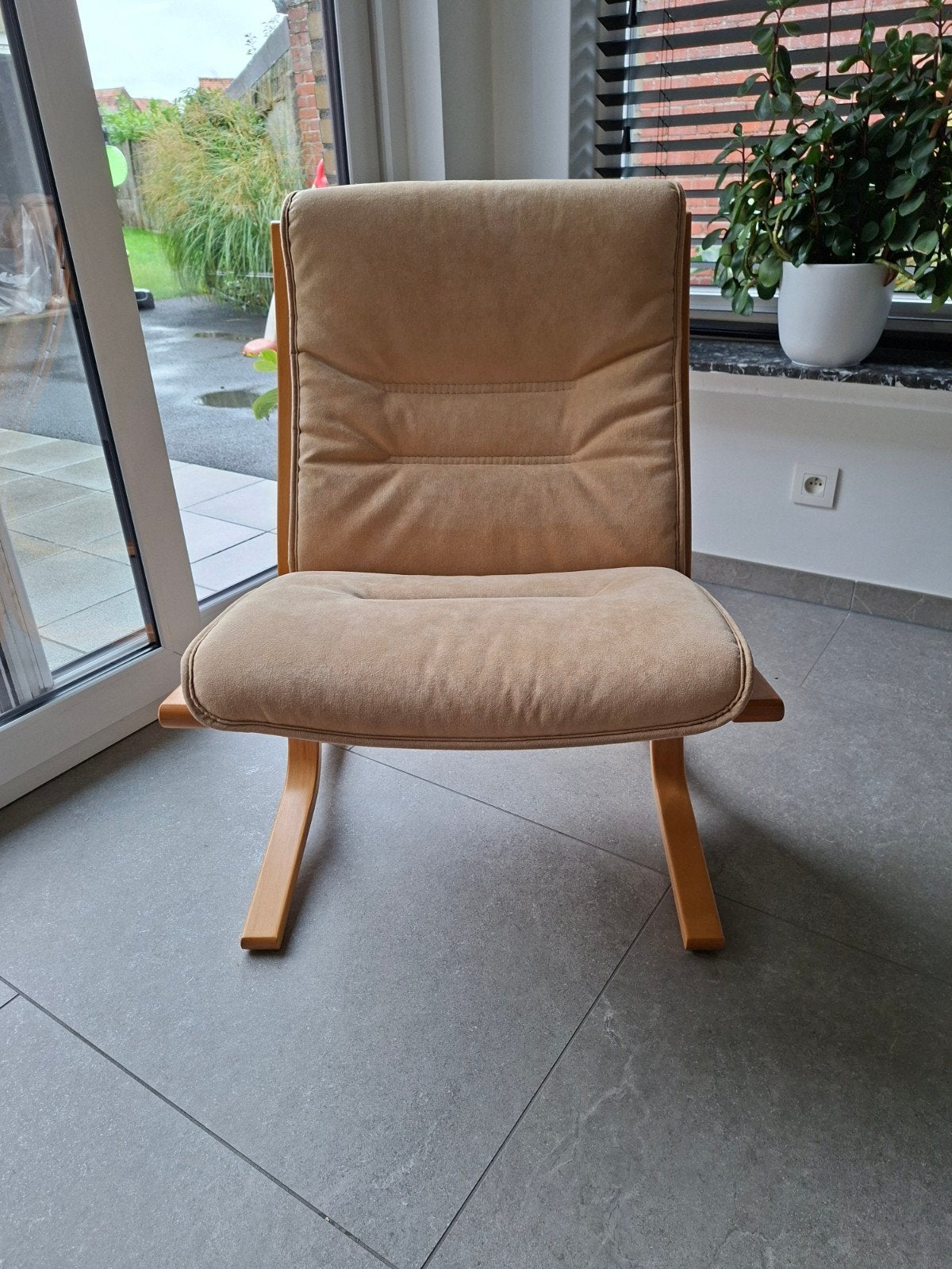 EKORNES vintage fauteuil – showroommodel – Norway, Ophalen, Zo goed als nieuw, Stof