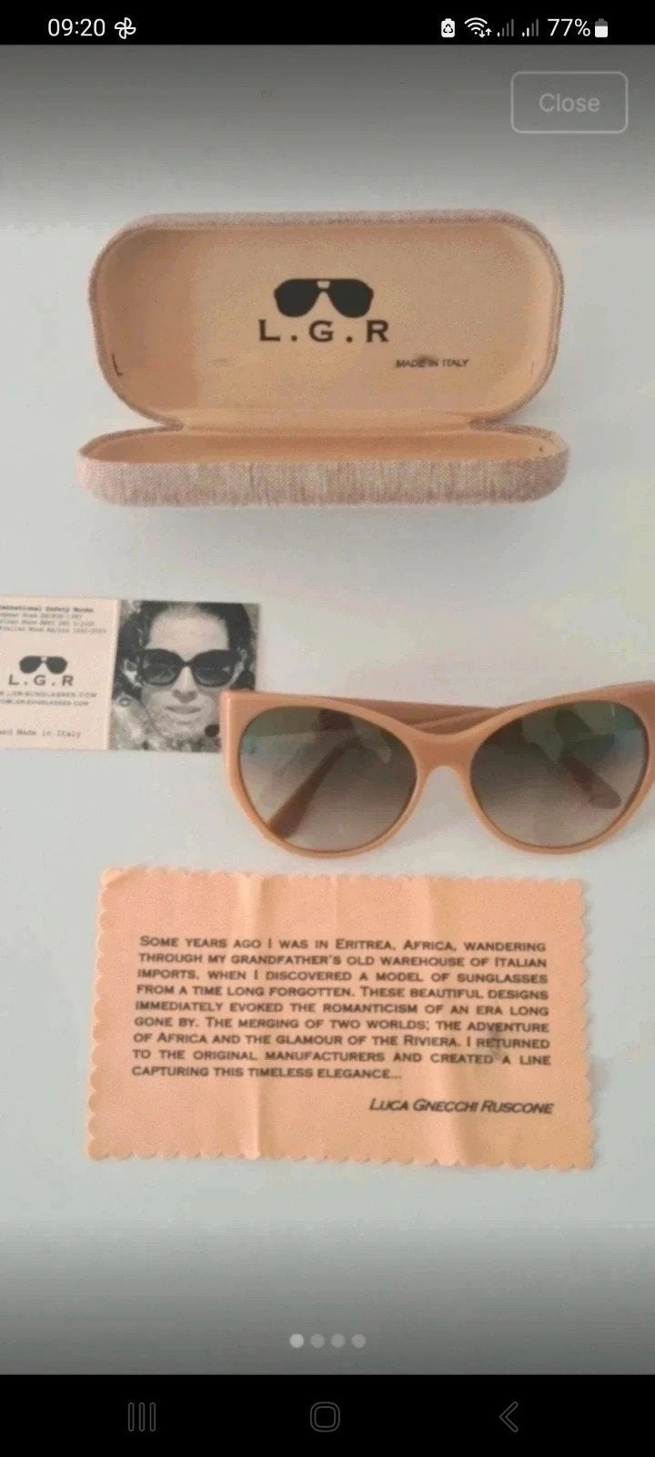 Vintage L.G.R SunGlasses, Verzenden