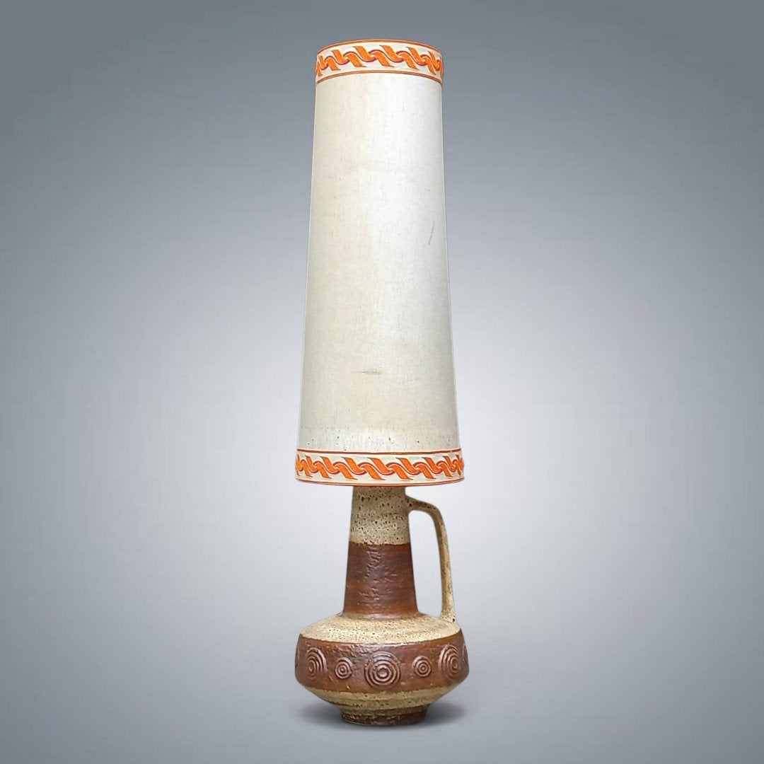 Grande lampe de sol en Céramique Hustadt Leuchten Germany 70, Enlèvement