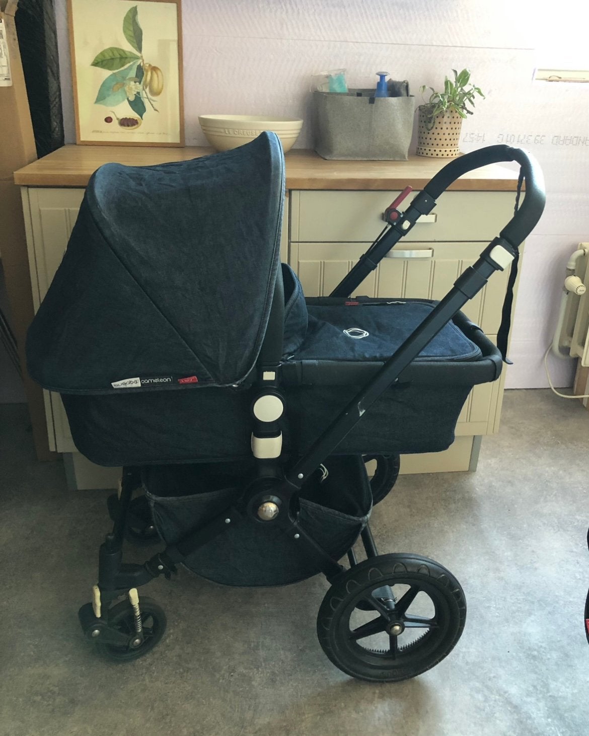 Pousette Bugaboo Cameleon édition Black-Denim, Enfants & Bébés, Enlèvement, Comme neuf, Bugaboo
