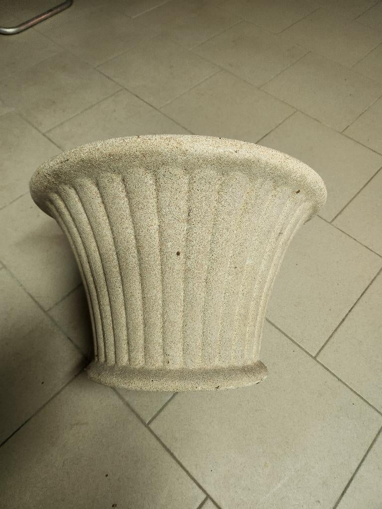 Vasques en béton pour plante extérieure, vendu en paire, Tuin en Terras, Tuinvazen, Ophalen, Zo goed als nieuw