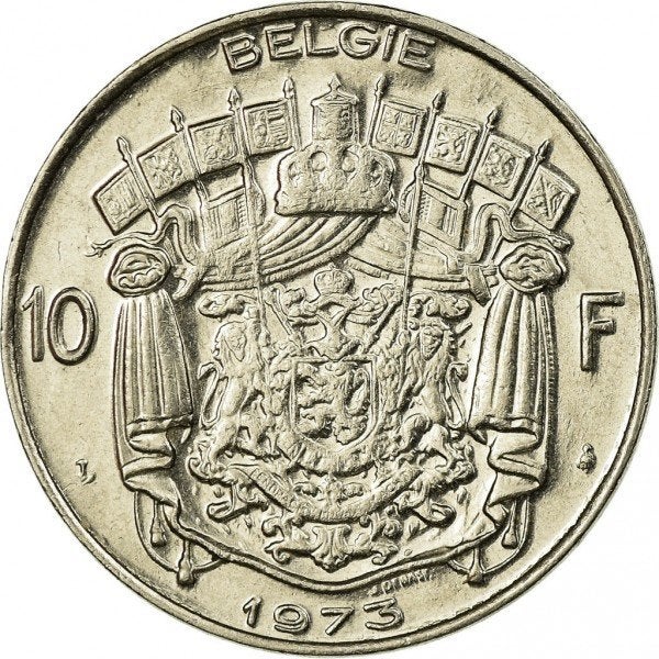 munten 10 bf, Ophalen, Losse munt