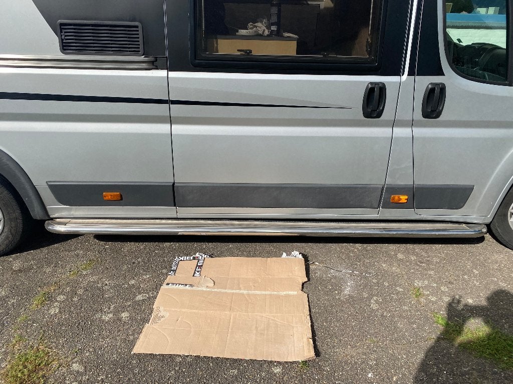 Sidebars RVS – Fiat Ducato Maxi 6,36m (ook Jumper/Boxer), Ophalen, Gebruikt