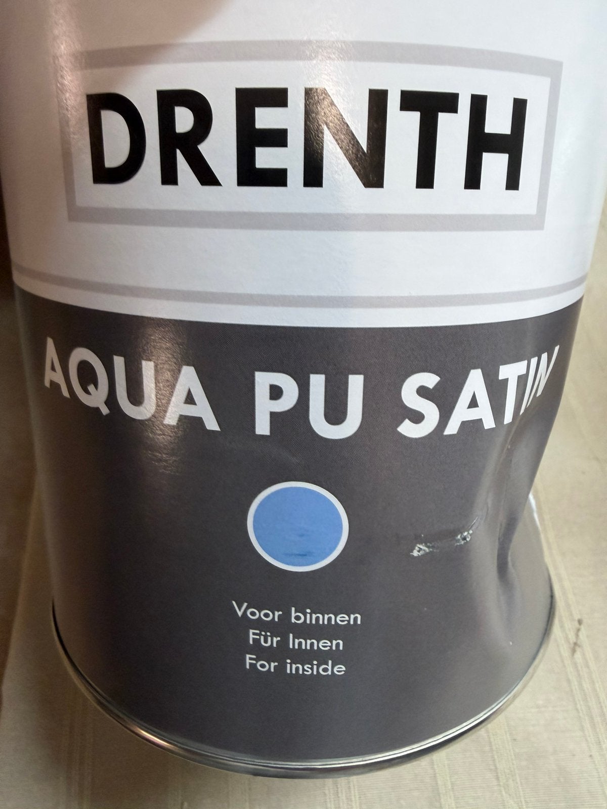 Drenth witte watergedragen krasvaste lak 2,5liter, Bricolage & Construction, Peinture, Vernis & Laque, Neuf, Moins de 5 litres