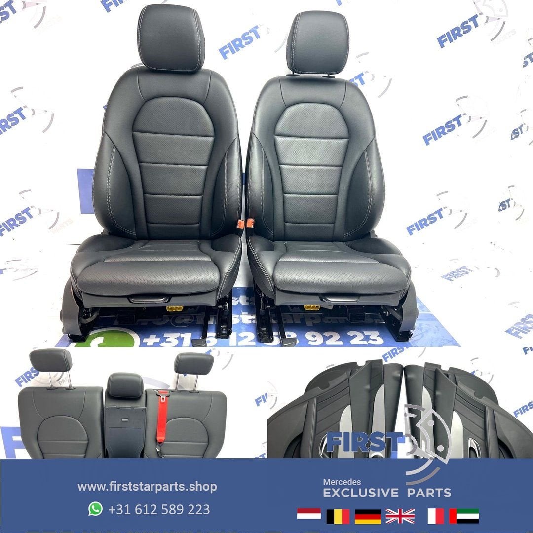 W205 C43 AMG interieur Mercedes C Klasse 2020 stoelen Ledere, Gebruikt, -, Ophalen of Verzenden, -