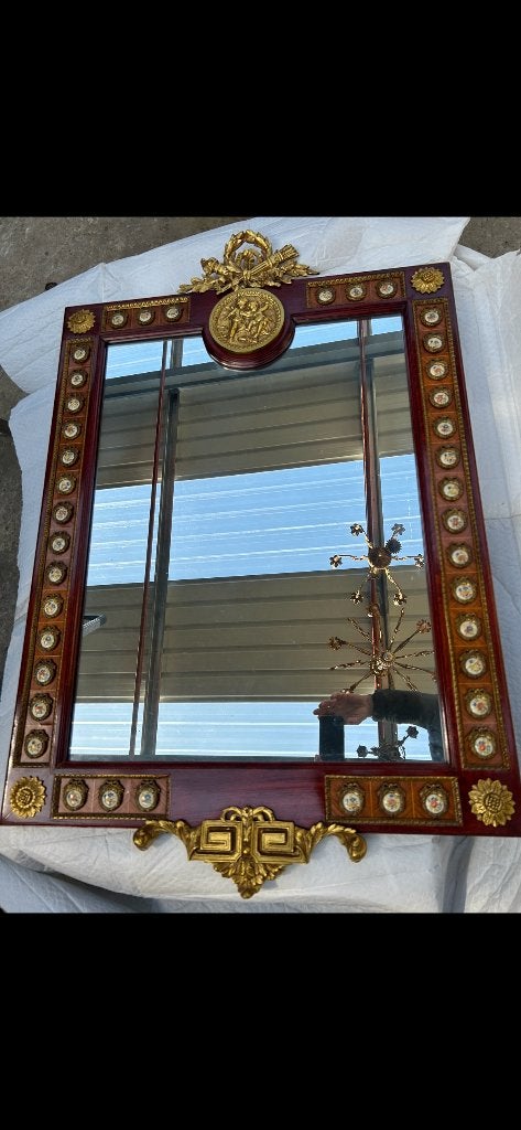 Console et miroir, Enlèvement, Comme neuf, Bois, 90 cm ou plus