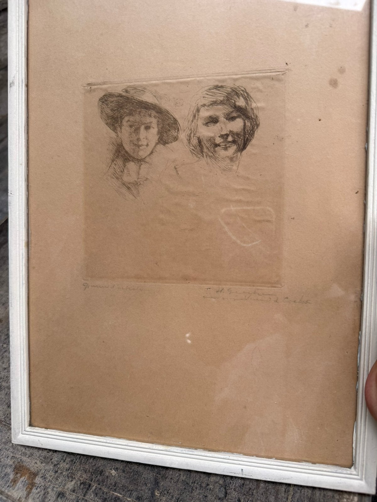 Henri Geertsen Epreuve d’artiste, Antiek en Kunst, Ets, Portret, Ophalen of Verzenden, 33 cm
