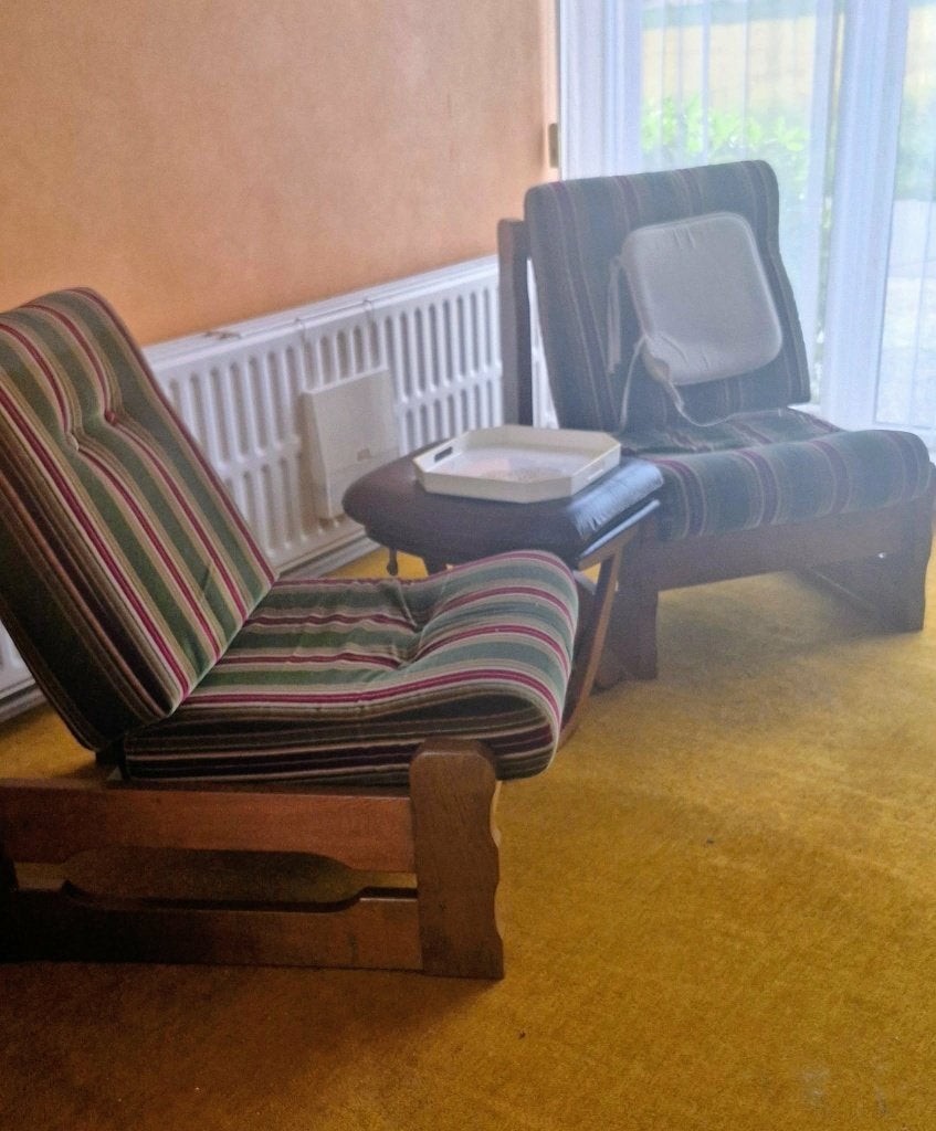 Fauteuils, Maison & Meubles, Fauteuils, Enlèvement, Comme neuf, Tissus, Année 70