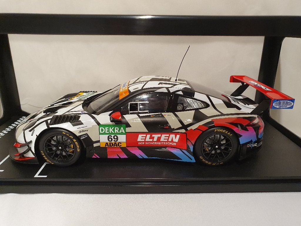 2 Iron Force pour Porsche 911 (991) GT3 R, 1:18 Ixo, Enlèvement ou Envoi, Neuf, Voiture, Autres marques