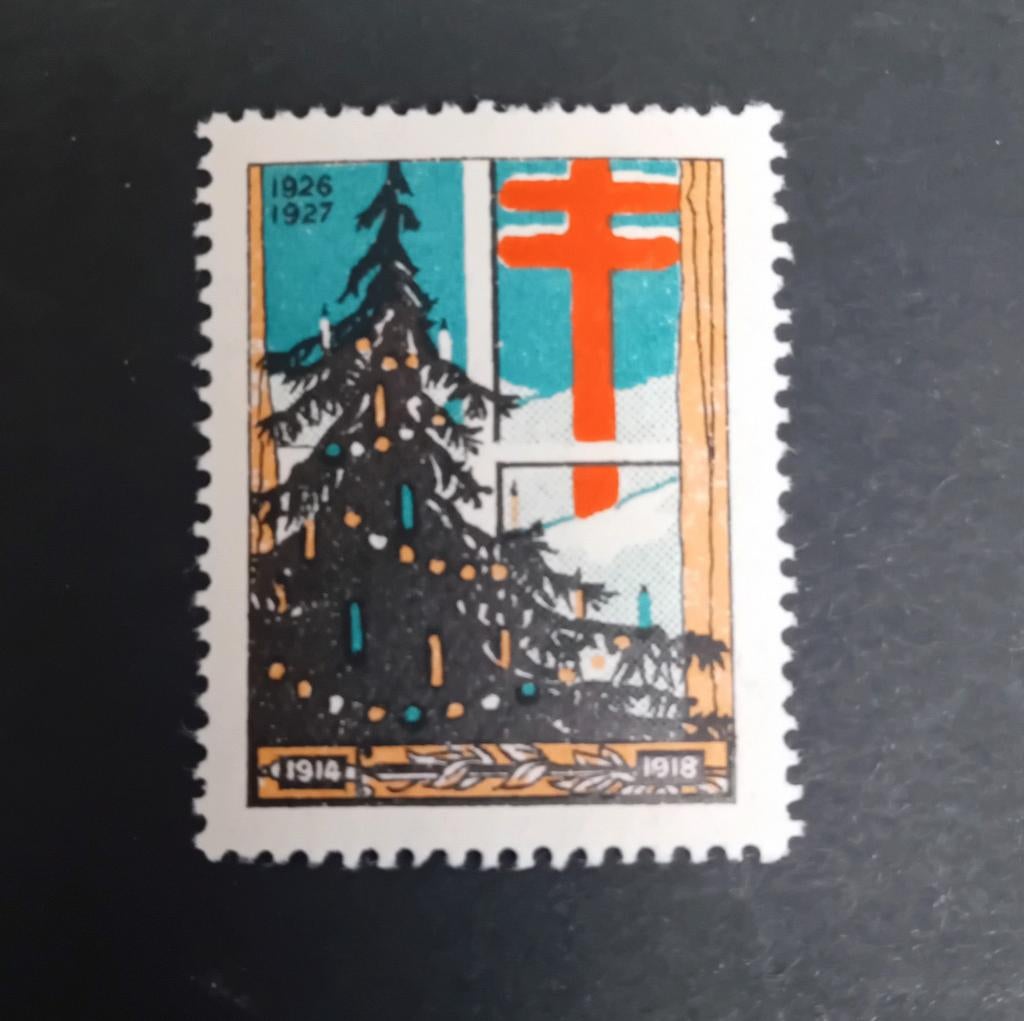 Erinnofilie zegel croix de Lorraine vignet lot 96B, Ophalen of Verzenden, Postfris
